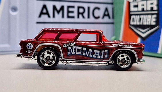 Hot Wheels Classic 55 Nomad Wagons 1 64 HKH73 Dark Red ID 5632400382635937653 84 Prom.ua