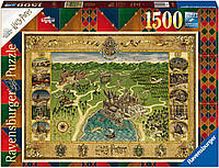 Пазл Ravensburger Hogwarts Map Гарри Поттер Карта Хогвартса 1500 шт. (16599)
