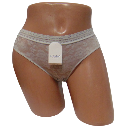 Труси мереживо та рубчик Dyana 5914 L-XL сірі