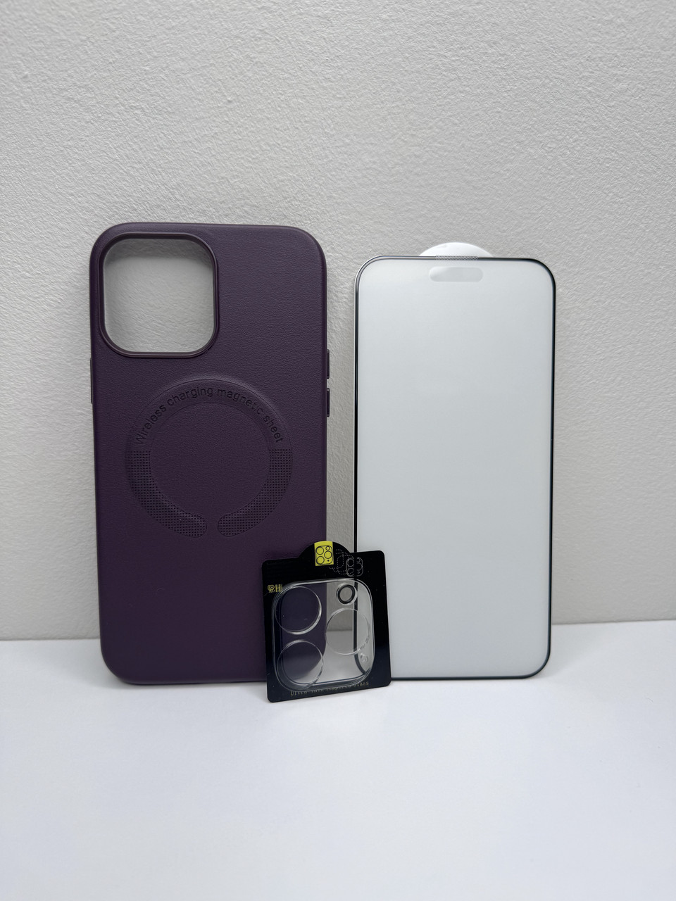 Чохол для iPhone New Leather Case With MagSafe Dark Cherry