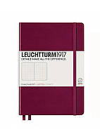 Блокнот Leuchtturm1917 Средний, винный, точка (359695)