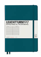 Блокнот Leuchtturm1917 Средний, тихоокеанский зеленый, линия (359692)
