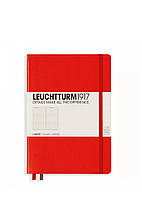 Блокнот Leuchtturm1917 Средний, красный, линия (332933)