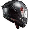 МОТОШОЛОМ ЗАКРИТИЙ LS2 FF805 THUNDER C SOLID FIM КОЛІР CARBON, фото 3