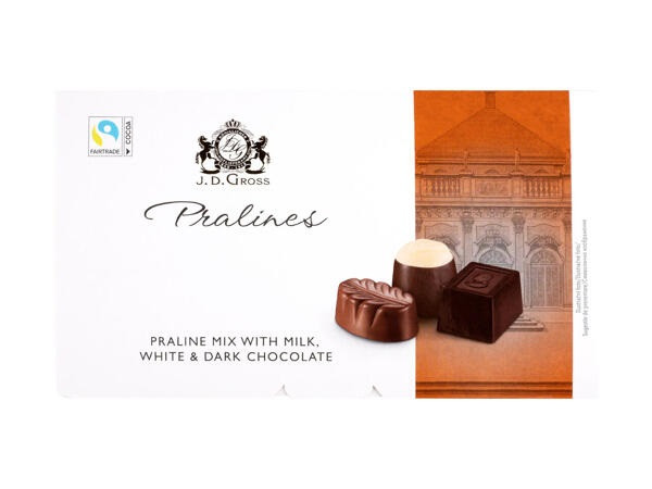 Цукерки Шоколадні J.D. Gross Pralines Mix Бельгийские Праліне Мікс 250 г Німеччина