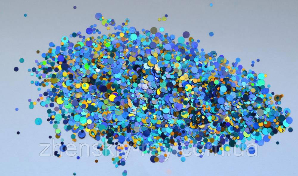 Конфеті для дизайну нігтів No19