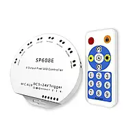 RGB Bluetooth контроллер SP608e для адресной SPI LED ленты и модулей WS2812 и т.д. DC5V~DC24V