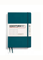 Блокнот Leuchtturm1917, Paperback (B6+), Тихоокеанский зеленый, Точка (368506)