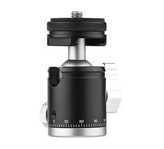 Гвинтова кульова головка 1/4 на штатив зі змінним холодним черевиком / Міні-кульова головка (2-в-1)