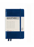 Блокнот Leuchtturm1917 Карманный, темно-синий, линия (342918)