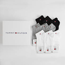 Чоловічі нотки Tommy Hilfiger 30 пар у подарунковому пакованні! чоловічі укорочені шкарпетки в коробці