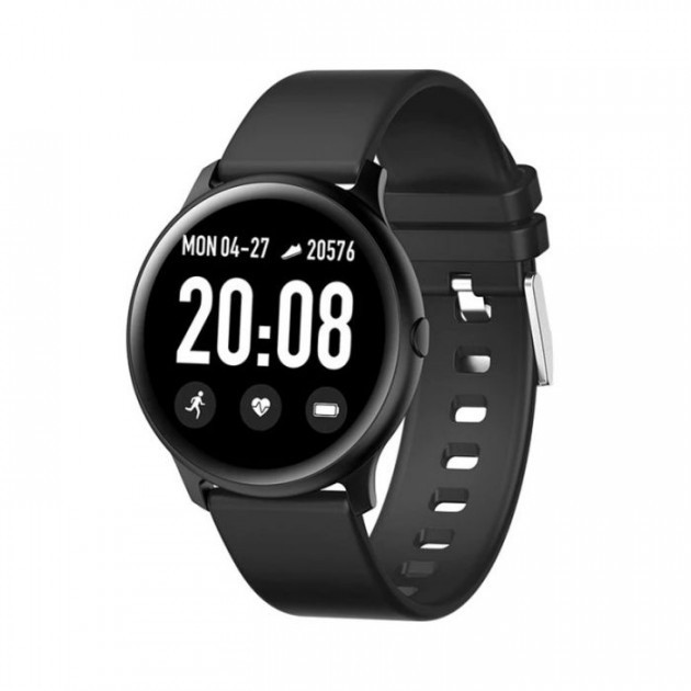 Наручные Bluetooth смарт часы Smart KW19 UTM, умные часы с измерением давления и кислорода черные APL - фото 2 - id-p2020826153