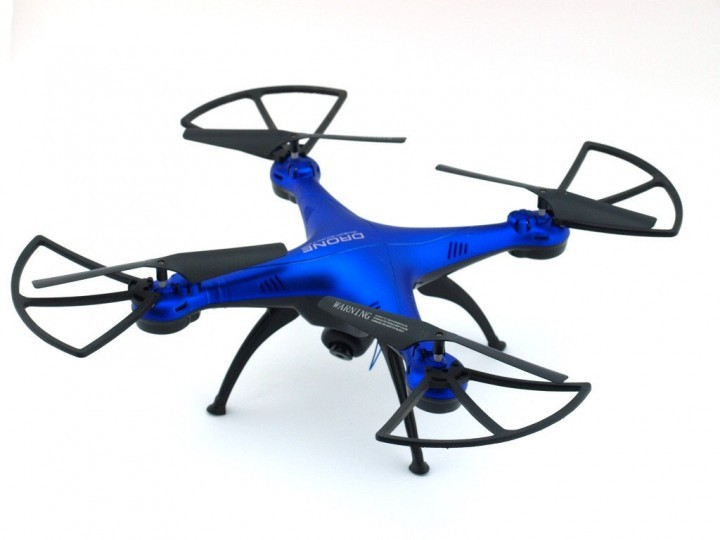 Професійний Квадрокоптер c Камерою WiFi на радіокеруванні радіокерований літаючий дрон Синій APL - фото 7 - id-p2020826163