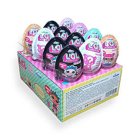 Яйце пластикове з шоколадом Kinder LOL Surprise 12 шт