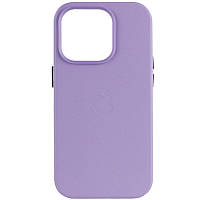 Шкіряний чохол Leather Case with MagSafe для iPhone 14 Pro Elegant Purple