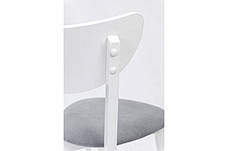 Стілець дерев'яний з м'яким сидінням Фокс Мікс меблі, колір білий, фото 3