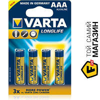 Батарейка Varta Longlife Extra AAA BLI 4 (04103101414)