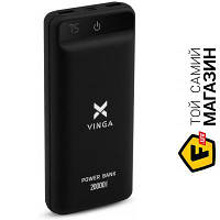 Повербанк Vinga Батарея универсальная Vinga 20000 mAh QC3.0 Display soft touch black (VPB2QLSBK)