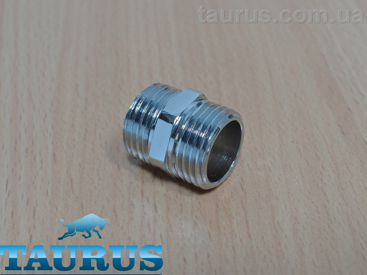 Ніпель ThermoPulse chrome з різьбою 1/2-1/2 зовнішня. З'єднувальний згін адаптер для рушникосушок