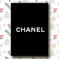 Стильный женский ежедневник Chanel чёрный недатированный, брендовый ежедневник А5, деловой блокнот 208стр