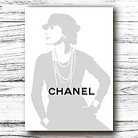 Брендовый недатированный женский ежедневник Chanel А5 белый фото принт, деловой блокнот 208страниц