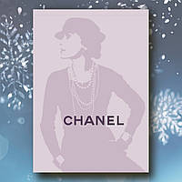 Брендовый недатированный женский ежедневник Chanel А5 розовый фото принт, деловой блокнот 208страниц