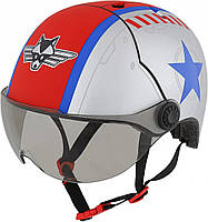 Велосипедный шлем C-Preme Raskullz Flying Ace черв/біл/син 50-54см (GT)