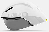 Велосипедный шлем Giro Aerohead MIPS мат.біл/срібл M/55-59см (GT)