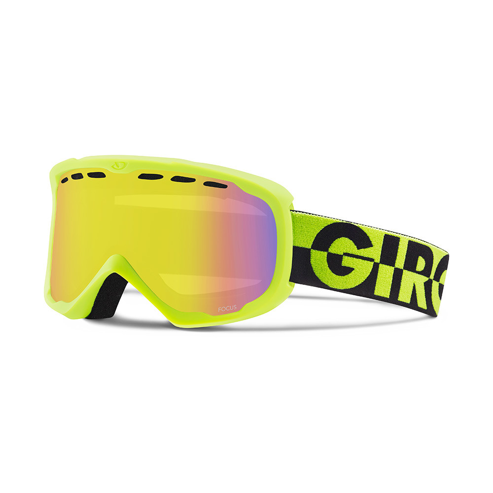 Гірськолижна маска Giro Focus Flash лайм/чорна 50/50, yellow Boost 62% (GT)