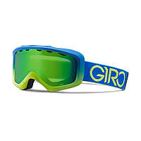 Горнолыжная маска Giro Grade Flash синяя/лайм Dual, Loden green 26% (GT)