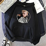 Жіноче худі оверсайз з принтом "Stray Kids, FELIX", фото 4