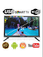 Телевізор Samsung Smart TV 24 " дюйми з Android 13 Wi-Fi T2