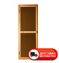 Двері в сауну і лазню Tesli Bravo Sateen 1900*700