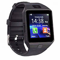 Взрослые смарт-часы с шагомером Smart Watch DZ09, умные Bluetooth часы с пульсометром для спорта черные UKG