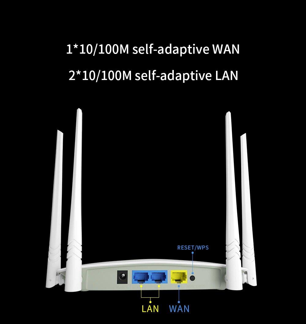 Роутер маршрутизатор LB-Link WiFi 2LAN+1WAN 802.11g/n, 2.4GHz 300Mbps 4*5dBi 4 усиленные антенны APL - фото 3 - id-p2020861566