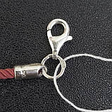 Браслет для дитини з червоної нитки зі срібним замком 0.98 гр, фото 2