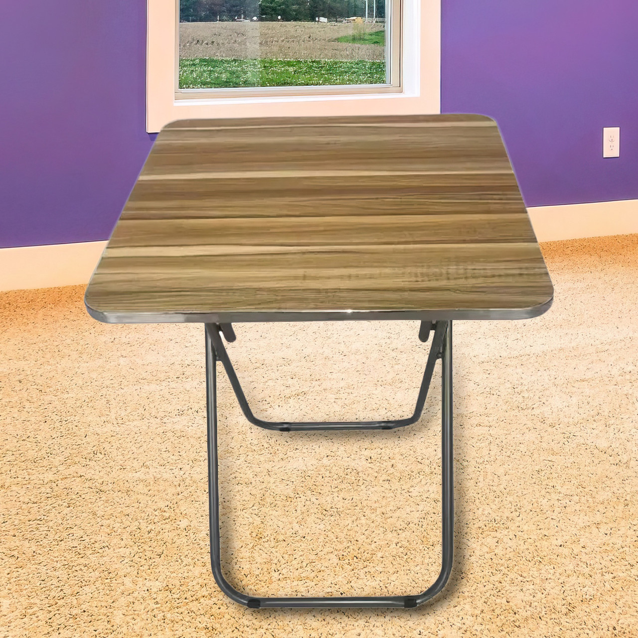 Раскладной туристический стол квадратный Camp Folding Table для пикника, портативный 80х80х70 см Brown APL - фото 4 - id-p2020877847