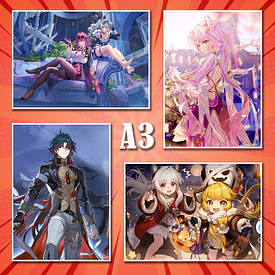 Плакати А3 Honkai: Star Rail