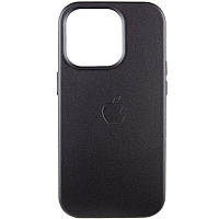 Кожаный чехол Leather Case with MagSafe для iPhone 14 Plus Black