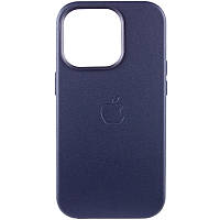 Кожаный чехол Leather Case with MagSafe для iPhone 14 Plus Violet