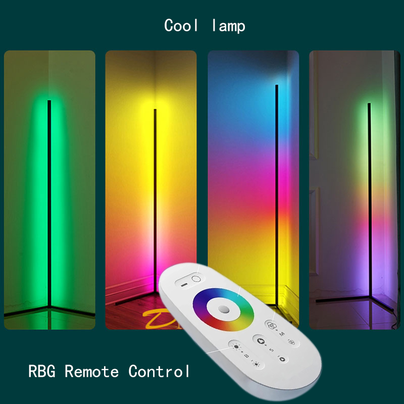 Угловая LED RGB лампа торшер на сенсорном пульте управления Corner Stand Light подсветка комнаты APL - фото 6 - id-p2020847252
