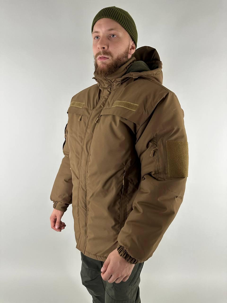 Куртка зимова Ranger койот, тепла зимова куртка, бушлат зимовий койот, курточка чоловіча зимова коричнева