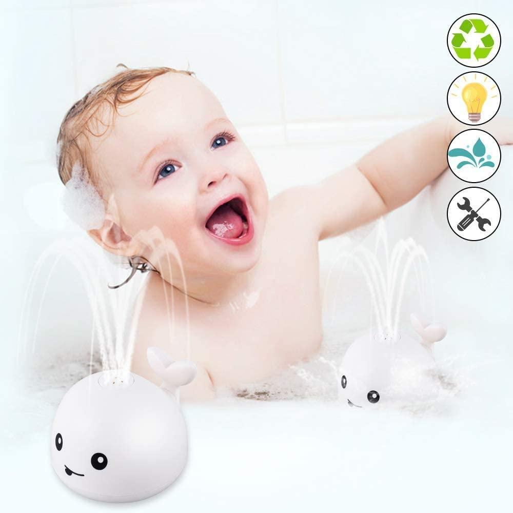 Игрушка для ванной Кит Whales Bathtube детский фонтанчик для купания с подсветкой, развивающий Белый APL - фото 6 - id-p2020854670