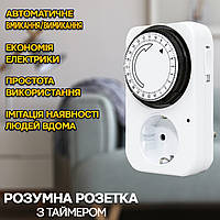 Умная розетка Smart Programmer Timer 220-240В c таймером для контроля за электроприборами 2 режима APL