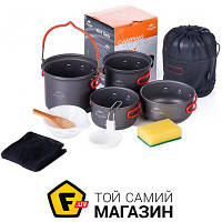 Набор туристической посуды Naturehike Updated Four-piece hiking Camping Cookware (NH18T018-G)