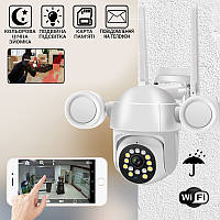 4X зум Wifi камера видеонаблюдения PTZ поворотная IP камера уличная наружная с ночной сьемкой APL