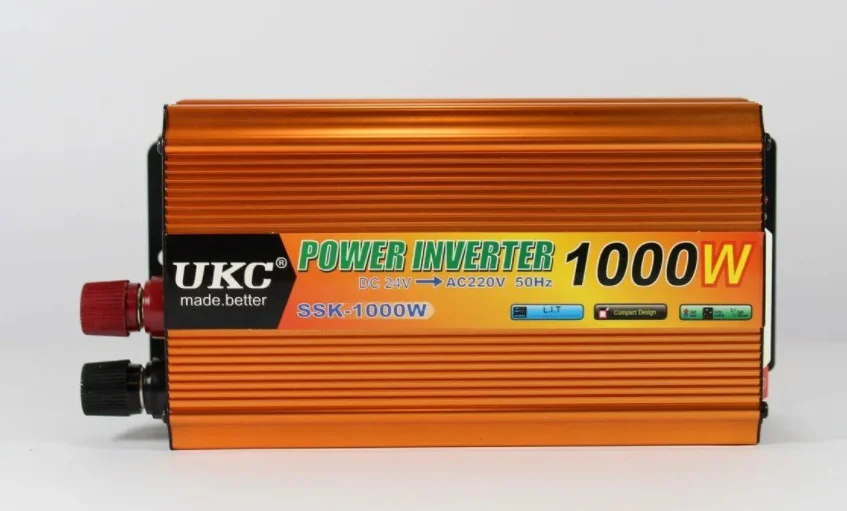 Преобразователь тока автомобильный UKC SSK1000W 24V инвертор преобразовывает электричество из 24В в 220В DC/AC - фото 5 - id-p2020849182