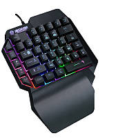 Игровая проводная клавиатура с подсветкой Sundy PUBG Mobile Keyboard G01 USB Black