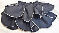 Детские летние демисезонные юбки на девочку, разных расцветок, габардин, на 1-2 года, рост 80-92 см Черный с белым