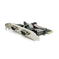 SM Контроллер PCI-Е=>RS232(9Pin)+RS232(9Pin), 2 порта, TX382B-2S, BOX